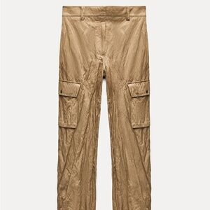 Zara Women's Tan Cargo Pants